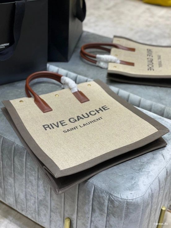 GAUCHE SHOPPING COTTON LINEN YSL AND BAG IN S N RIVE 0819